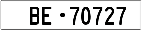 Trailer License Plate